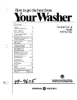 GE WWT2470G Use And Care Manual preview