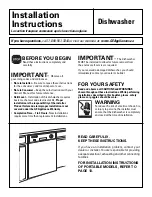 GE WX09X70910 Installation Instructions Manual preview