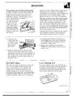 Preview for 17 page of GE XL Use And Care & Installation Manual