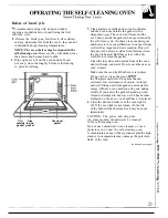 Preview for 21 page of GE XL Use And Care & Installation Manual