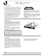 Preview for 26 page of GE XL Use And Care & Installation Manual