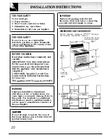 Preview for 30 page of GE XL Use And Care & Installation Manual