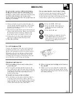 Preview for 23 page of GE XL44 JGBP35GRA Use And Care & Installation Manual