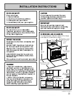 Preview for 35 page of GE XL44 JGBP35GRA Use And Care & Installation Manual