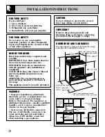 Preview for 28 page of GE XL44 JGBS09 Owner'S Manual & Installation Instructions