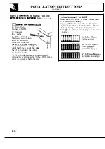 Предварительный просмотр 46 страницы GE XLMT JGBP24GEN Use And Care & Installation Manual