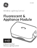 Preview for 1 page of GE Z-Wave 45603 User Manual