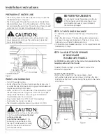 Preview for 6 page of GE ZBD1870NSS Installation Instructions Manual