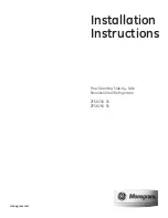 GE ZFSB23DSS Installation Instructions Manual preview