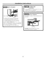 Preview for 10 page of GE ZFSB23DSS Installation Instructions Manual