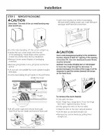 Preview for 10 page of GE ZGP304L Installation Instructions Manual