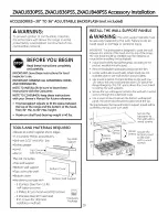 Preview for 20 page of GE ZGP366N Installation Instructions Manual