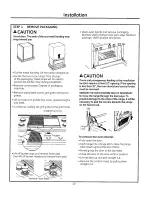 Preview for 10 page of GE ZGP484NG Installation Instructions Manual