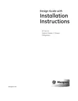 Preview for 1 page of GE ZIC30GNZBII Installation Instructions Manual