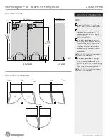 Preview for 5 page of GE ZIR360NHRH Dimension Manual