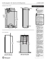 Preview for 7 page of GE ZIR360NHRH Dimension Manual