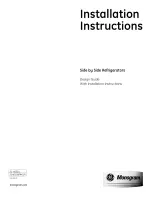 GE ZIS360NXA Installation Instructions Manual preview