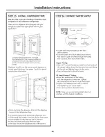 Предварительный просмотр 18 страницы GE ZIS360NXA Installation Instructions Manual