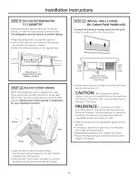 Preview for 14 page of GE ZIS360NXD Installation Instructions Manual