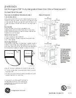 Preview for 2 page of GE ZIW30GNZII Dimensions And Installation Information