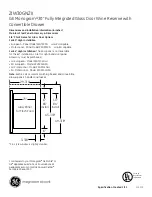 Preview for 3 page of GE ZIW30GNZII Dimensions And Installation Information