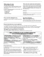 Preview for 3 page of GE ZMC3000 Series Use And Care Manual