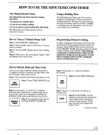 Preview for 13 page of GE ZMC3000 Series Use And Care Manual