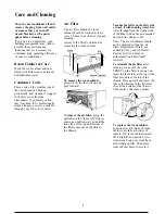 Предварительный просмотр 5 страницы GE Zoneline 2500 Use And Care Manual