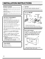 Preview for 6 page of GE Zoneline 3100 Series Use And Care And Installation Manual