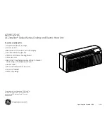 Preview for 2 page of GE Zoneline AZ29E12DAC Dimensions And Installation Information