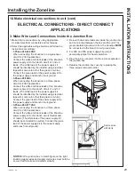 Предварительный просмотр 23 страницы GE Zoneline AZ95H09 Owner'S Manual And Installation Instructions