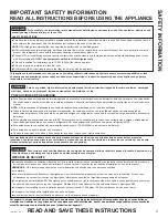 Preview for 3 page of GE Zoneline AZ9VH Owner'S Manual And Installation Instructions