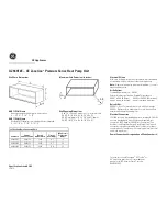 Preview for 1 page of GE Zoneline Premium AZ58H12E Dimension Manual