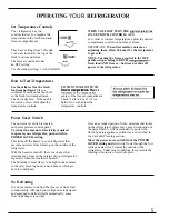 Preview for 5 page of GE ZS48N Use And Care Manual