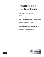 GE ZV30H Series Installation Instructions Manual предпросмотр