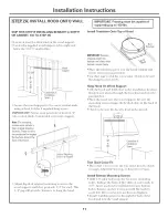 Preview for 11 page of GE ZV30S Installation Instructions Manual