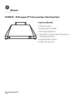 Предварительный просмотр 2 страницы GE ZX42DC10 Dimensions And Specifications