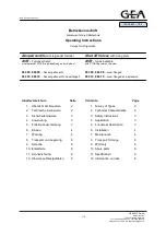 GEA AVR Series Operating Instructions Manual preview