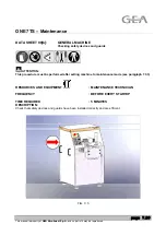 Предварительный просмотр 123 страницы GEA ONE 11TS Instructions For Use And Maintenance Manual