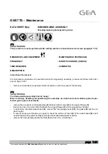 Предварительный просмотр 154 страницы GEA ONE 11TS Instructions For Use And Maintenance Manual