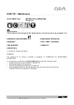 Предварительный просмотр 170 страницы GEA ONE 11TS Instructions For Use And Maintenance Manual