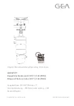 Preview for 1 page of GEA VARIVENT MT/T R 08 Operating Instructions Manual