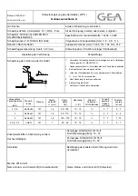 Preview for 72 page of GEA VARIVENT T L Operating Instructions Manual