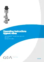 GEA VARIVENT X R Series Operating Instructions Manual preview