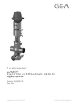 GEA VARIVENT Operating Instructions Manual preview