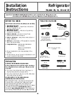 Preview for 16 page of GEAppliances 21 Owner'S Manual And Installation Instructions