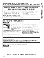 Preview for 7 page of GEAppliances ADVANTIUM PSB9100 Owner'S Manual