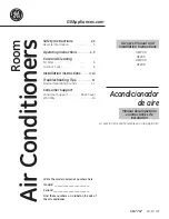 Preview for 1 page of GEAppliances AEW06 Owner'S Manual And Installation Instructions