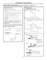 Preview for 27 page of GEAppliances Appliances 20 Owner'S Manual And Installation Instructions