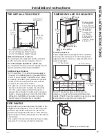 Предварительный просмотр 17 страницы GEAppliances CSB42 Owner'S Manual And Installation Instructions